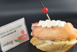 1- Rollito de  Salmon y Txaka